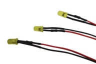 LED dióda 5mm 20cm ŽLTÁ 12V 10ks matná (4729a)