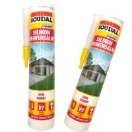 Silikón Soudal 280, bezfarebný, univerzálny tmel