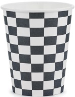 RACING papierové poháre ŠACHOVNICA NA NARODENINY 220 ml 6 ks