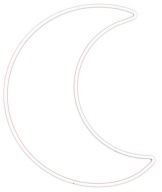 Macrame MOON WHITE obruče na lapače snov 25 cm