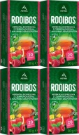Bylinkový čaj vo vrecúškach Astra Rooibos malina a grapefruit 20 ks x4