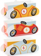 POPCORN SWEET SNACK BOXY SADA PRETEKOVÝCH KOLIES AUTOMOBIL 3