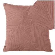 Prešívaný velúrový obliečka na vankúš Jasiek 40x40 Luiz4 Pink