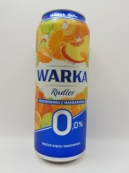 Warka Radler Nealkoholický pivný nápoj broskyňa s mandarínkou 500 ml