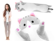 VANKÚŠEK DLHÝ CAT MASKOT MASKOT PLYŠOVÁ HRAČKA 50 CM XL