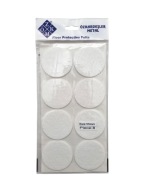 Plstené podložky na okrúhle stoličky, biele, okrúhle, 5,5 cm - 8 ks.