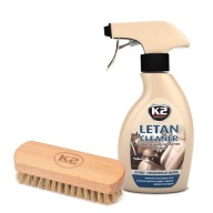 K2 LETAN CLEANER 250ml ČISTÍ A REGENERUJE POKOŽKU + K2 AURON KEFEK