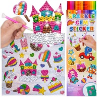 SET Diamond Scrapbook Diamond STICKERS Diamantové vyšívanie UNICORN