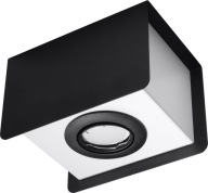 Stropné svietidlo STEREO 1 čierne GU10, moderný dizajn