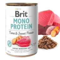 BRIT MONO Mokré krmivo pre psov Tuna Sweet Potato 400g