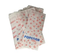 Malá papierová taška s potlačou POPCORN, 200 ks pop-corn