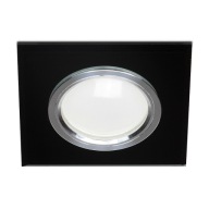 GLASS SQUARE BLACK halogénové svietidlo pre LED
