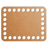 šedý základný košík dno 10x13cm HDF obdĺžnik