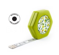 Centimetrový meter s magnetom, 150 cm, zelený