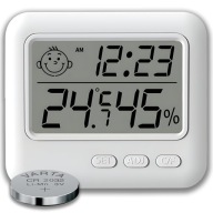 TEPLOMER ELEKTRONICKÝ vlhkomer SONDA HODINY SENZORA METEOSTANICE