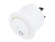 MINI NÁBYTOKOVÝ SPÍNAČ 250V 50Hz 2A BIELY