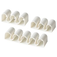 IKEA KALKSTUFF Držiak kábla, 3 ks, biely