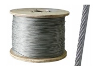 Lano Oceľové lano 2mm potiahnuté PVC 6x7+FC pozinkované na meter 1 ks = 1 m