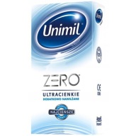 UNIMIL ZERO kondómy, tenké steny, zvlhčené, priľnavé, 10 ks.