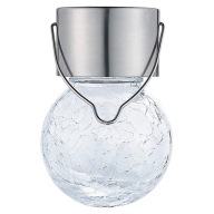 Záhradná lampa SOLAR LED LAMPIÓN Sklenená guľa