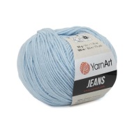 50g priadza, 55% bavlna 45% akryl, YarnArt Jeans svetlomodrá 75