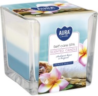 Tricolor vonná sviečka v skle Bispol snk80-363 Aura SELF CARE SPA