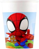 SPIDEY Spiderman papierové poháre Birthday Party 200 ml 8 ks.