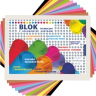 Technický blok A4 Superior, farebný, školský, 25 farieb, hárky papiera, ks