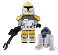 Zablokuje figúrku Clone Trooper Commander Bly + droid