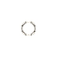 Koženkový prsteň, kov 20x4 mm, zváraný