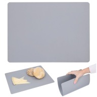 KRAJNÁ DOSKA šedá flexibilná kuchynská podložka 33x24 cm pevná a odolná