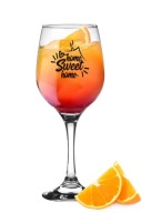 GLASS Wine Drink DRINK 250ml Home Sweet Home