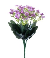Fialová Kalanchoe, kytica umelých kvetov
