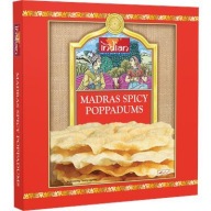 Indické palacinky Poppadums Madras pikantné 112g / 13-15 kusov Skutočne indické