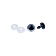 1 pár 16mm strieborných trblietavých očiek