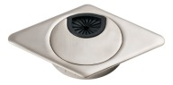 Káblová priechodka Rhombus, priemer 60 mm, saténový matný nikel - KD-60/K AMIX