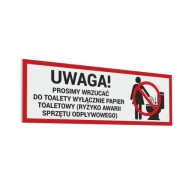 Vhadzujte prosím len papier - nálepku 10x30