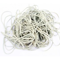 PRECISION Gumy LARGE HRUBÉ ŠIROKÉ 80 mm x 3 mm SILNÁ BIELA ​​1 KG