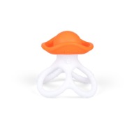 GILIGUMS Octopussy silikónové hryzátko oranžové