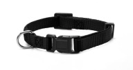 Nylonový obojok pre psa - 1 x 20-30 cm Čierny