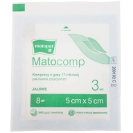 KOMPRESY STERILE GAZE 5x5cm (3ks) v papierovom obale