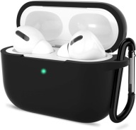 Puzdro Puzdro na Apple AirPods Pro Kryt slúchadiel silikónový čierny