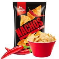 Nachos Paprika Nachos s chilli 500g Tortilla Chips Veľké balenie