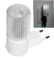 Diskrétna 3 LED KONTAKTNÁ NOČNÁ LAMPA, biela