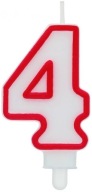 NARODENINOVÁ SVIEČKA ČÍSLO 4 FOUR AVENGERS RED CAKE rim