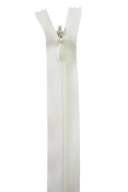 Tkaný krytý zips C3 25 cm Ivory