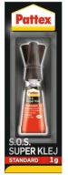 Spoločnosť PATTEX S.O.S. SUPER GLUE STANDARD INSTANT 1G