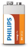 9V batéria Philips LongLife