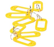 Identifikátory D.RECT ​​​​KEY PRENDANT YELLOW 10 ks