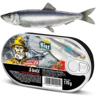 Sleď v paradajkovej omáčke v plechovke Omega3 Sleď v paradajkovej omáčke 170g KIER